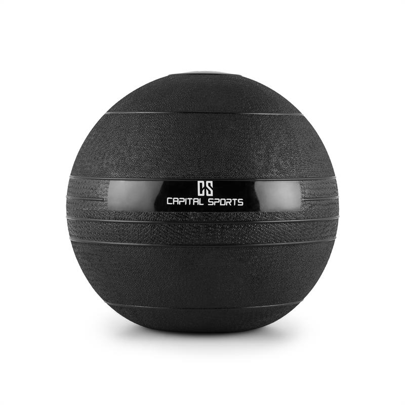 Capital Sports Groundcracker, čierny, 10 kg, slamball, guma – Obrázok 3