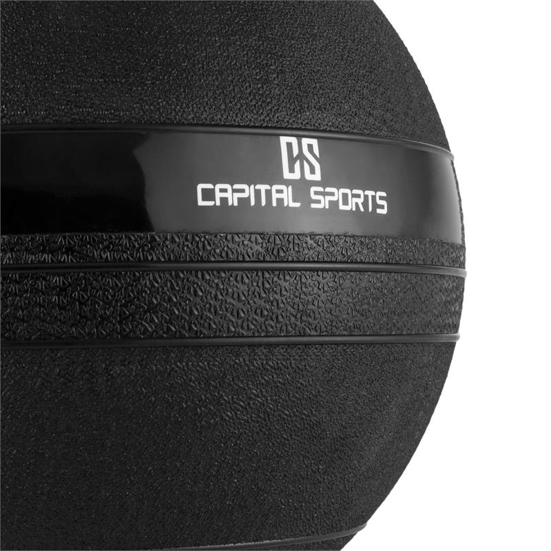 Capital Sports Groundcracker, čierny, 10 kg, slamball, guma – Obrázok 5