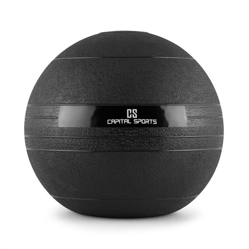 Capital Sports Groundcracker, čierny, 25 kg, slamball, guma – Obrázok 3