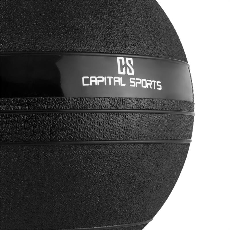 Capital Sports Groundcracker, čierny, 25 kg, slamball, guma – Obrázok 5