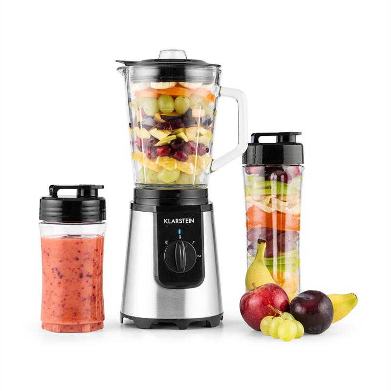 Klarstein Shiva, 350 W, čierna, stojaci mixér, mini smoothiemaker, 0,8l, bez PBA