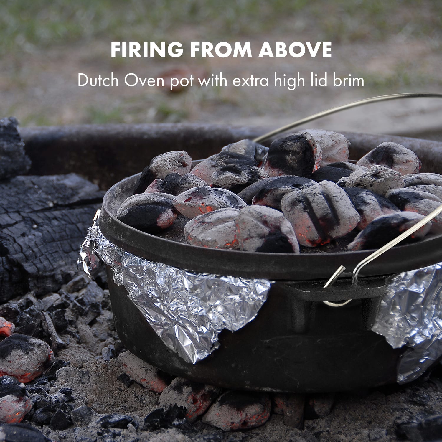 Klarstein Hotrod 45, liatinový hrniec, BBQ hrniec, 4 l, liatina, čierny – Obrázok 5