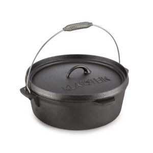 Klarstein Hotrod 60, liatinový hrniec, BBQ hrniec, 6 qt/5.7 l, liatina, čierny