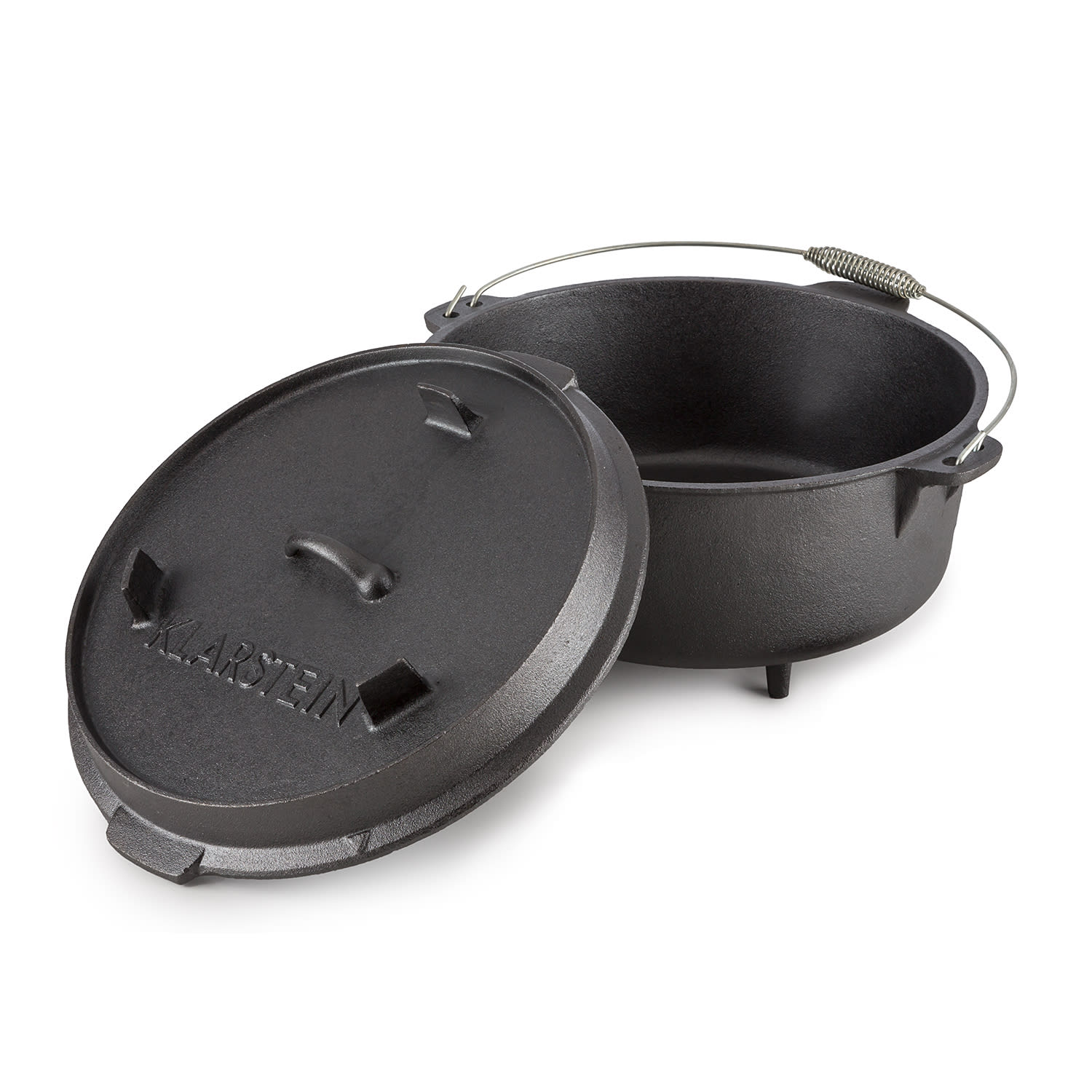 Klarstein Hotrod 145, liatinový hrniec, BBQ hrniec, 11,4 l, liatina, čierny – Obrázok 5