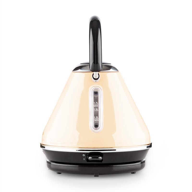 Klarstein Charlotte II, 1.7 l, 2200 W, varič vody, čajník, bezkáblový, krémový – Obrázok 3