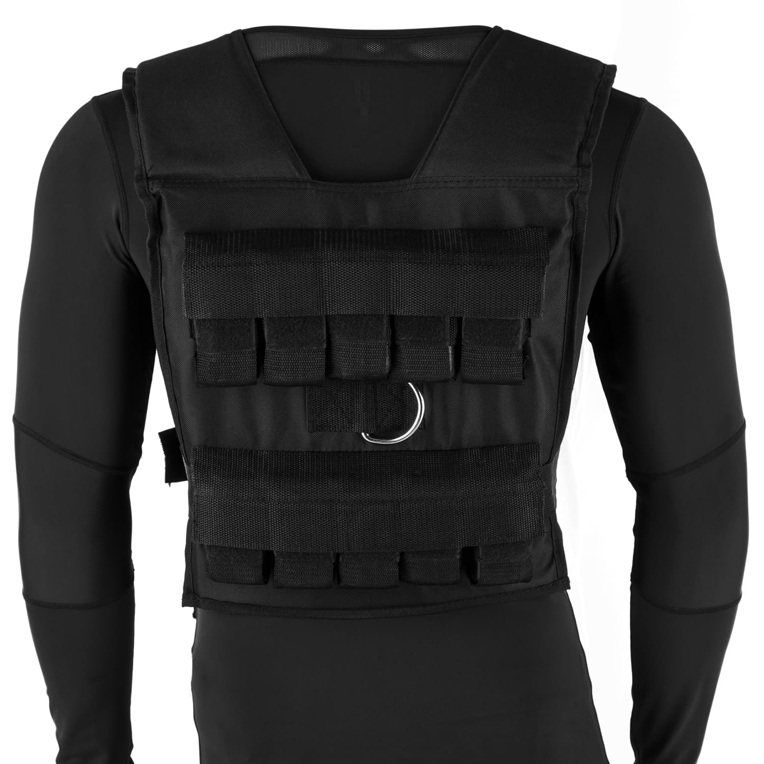 Capital Sports Monstervest, záťažová vesta, 20 kg, kovové závažia, čierna – Obrázok 5