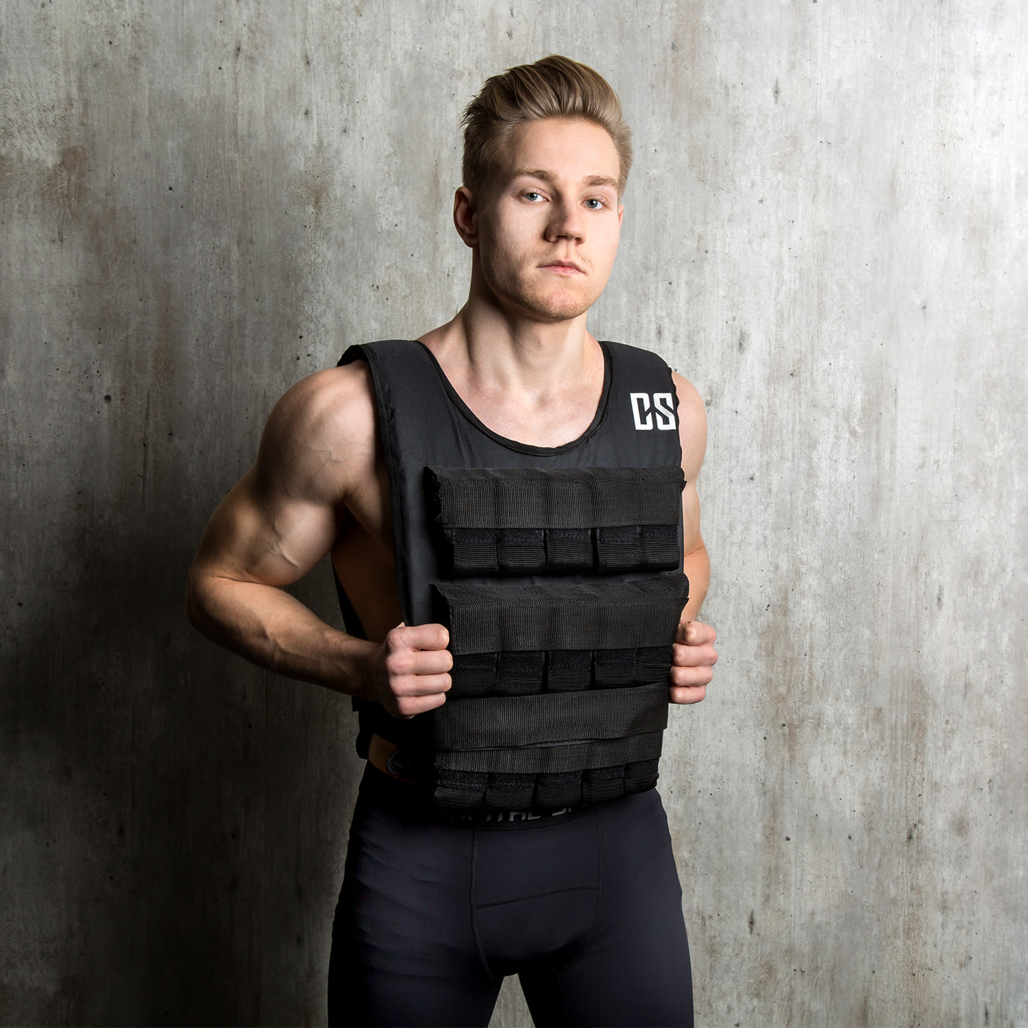 Capital Sports Monstervest, záťažová vesta, 30 kg, univerzálna veľkosť, nylon, čierna – Obrázok 2