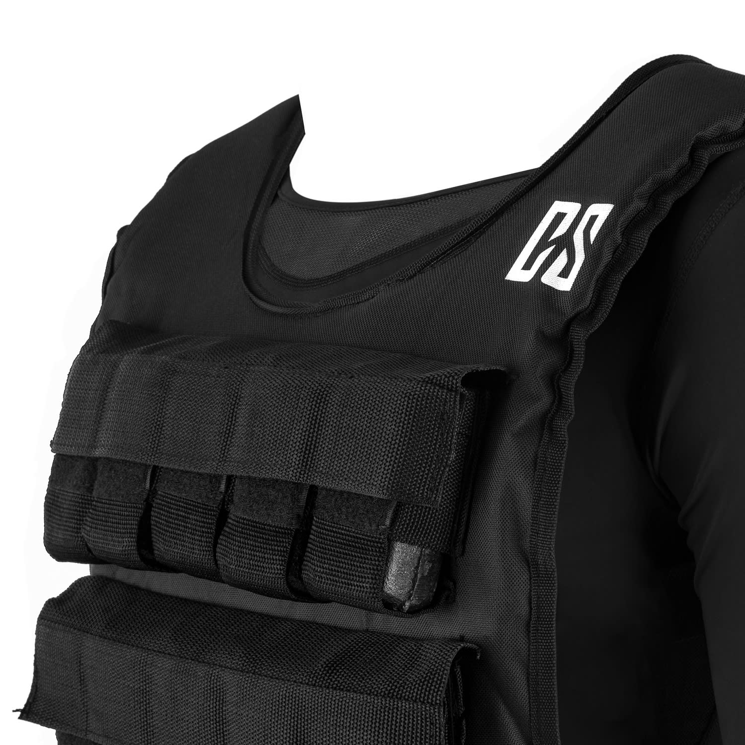 Capital Sports Monstervest, záťažová vesta, 30 kg, univerzálna veľkosť, nylon, čierna – Obrázok 5
