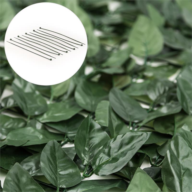 Blumfeldt Fency Dark Leaf, zástena, ochrana pred pozorovaním, ochrana pred vetrom, 300 x 100 cm, buk, tmavozelená – Obrázok 3