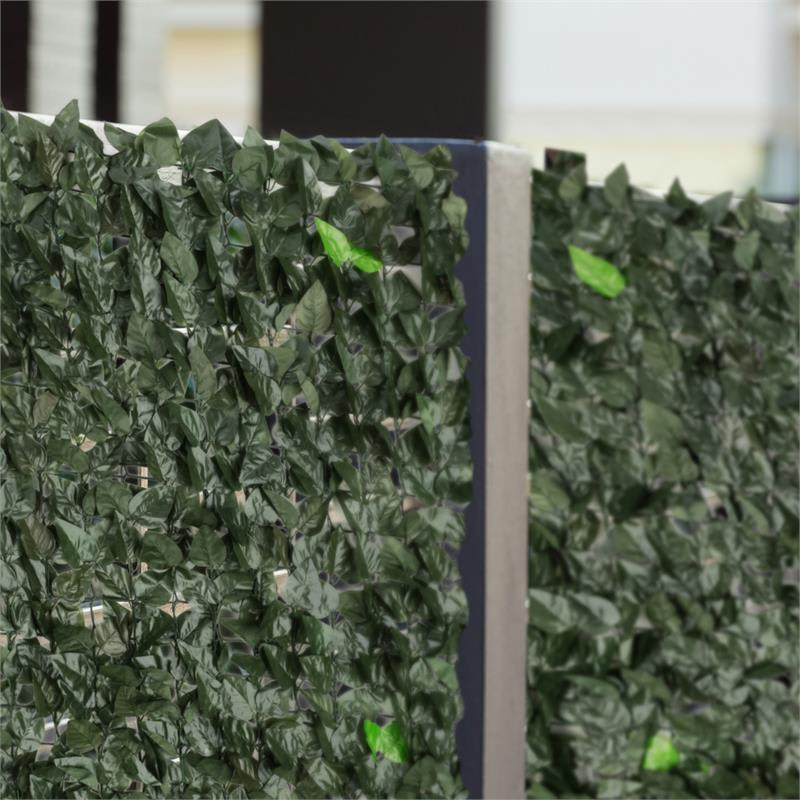 Blumfeldt Fency Dark Leaf, zástena, ochrana pred pozorovaním, ochrana pred vetrom, 300 x 100 cm, buk, tmavozelená – Obrázok 5