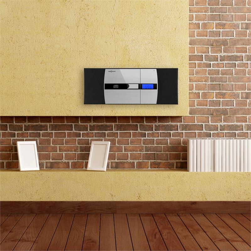 OneConcept V-15-BT, stereo systém, bluetooth, CD, USB, MP3, FM, AUX, budík, čierny – Obrázok 4