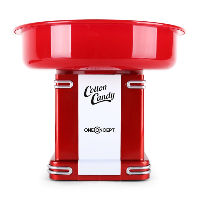 OneConcept Candyland 2, 500 W, červený, retro prístroj na prípravu cukrovej vaty – Obrázok 2