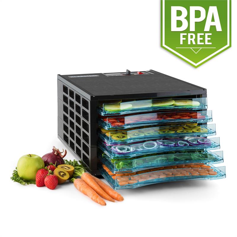 Klarstein Fruit Jerky 6 Basic, sušička, dehydrátor, 630 W, 6 poschodí