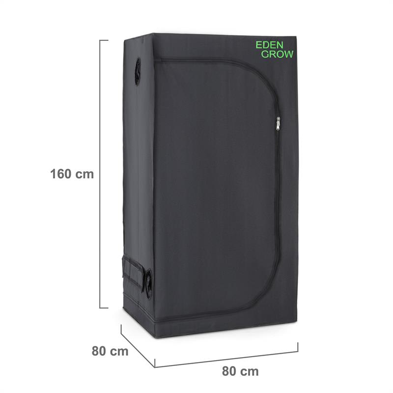 OneConcept Eden Grow S, pestovateľský box, domáce pestovanie, interiérový, 80 x 80 x 160 cm – Obrázok 4