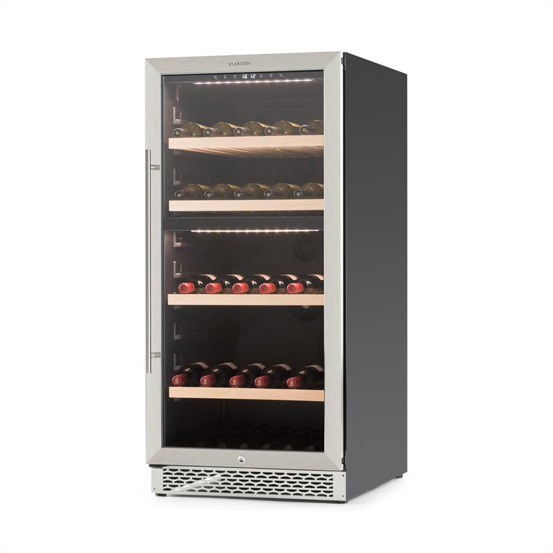 Klarstein Botella 120D, chladnička na víno, 270 litrov, ušľachtilá oceľ, LED – Obrázok 5