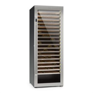 Klarstein Botella 300S, chladnička na víno, 642 litrov, 303 fliaš vína, ušľachtilá oceľ, LED