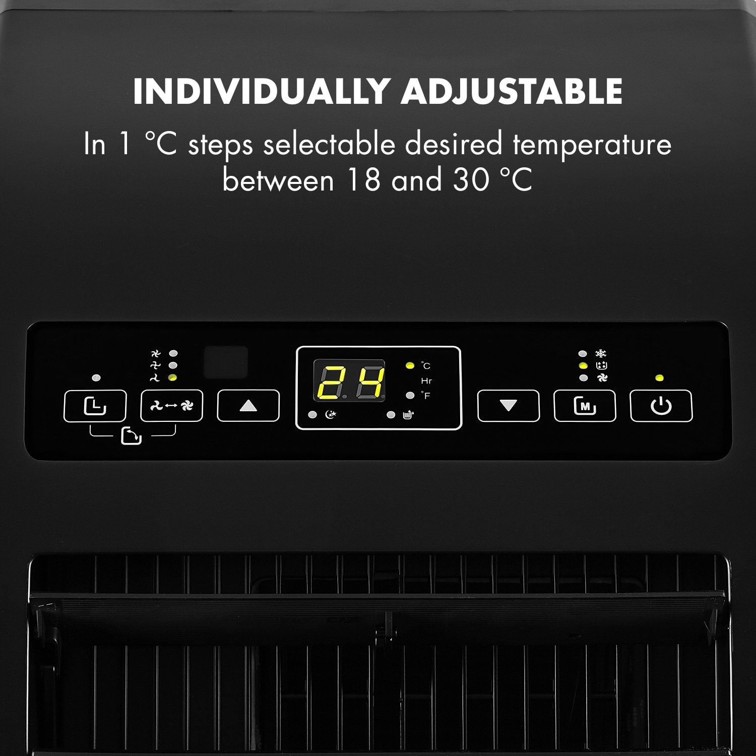 Klarstein Metrobreeze Rom, klimatizácia, 10 000 BTU/3,0 kW, A+ – Obrázok 3