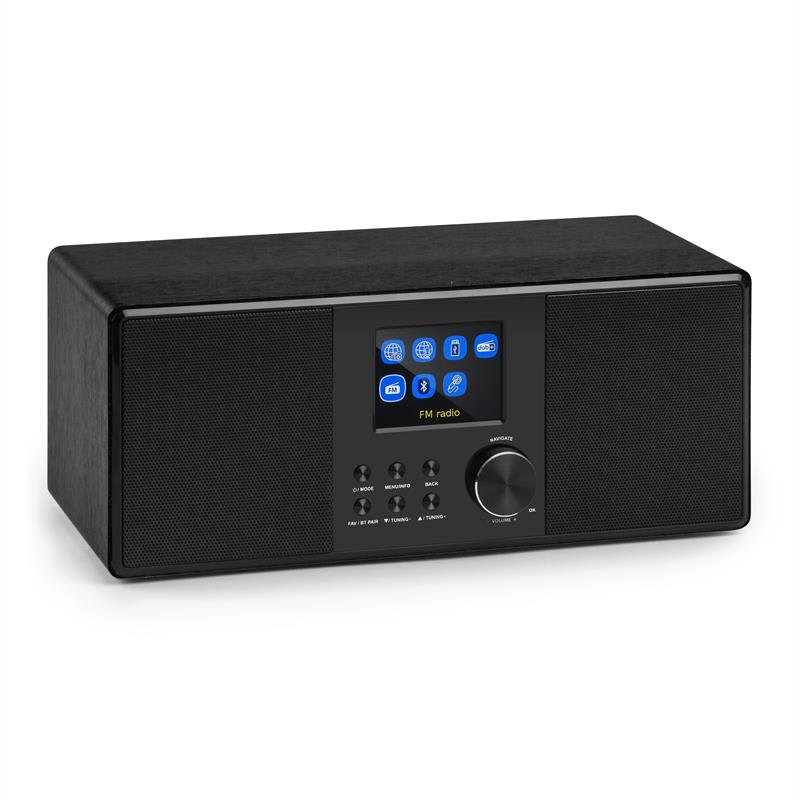 Auna Connect 120, internetové rádio, bluetooth, WLAN, DAB/DAB+, FM, RDS, USB, AUX