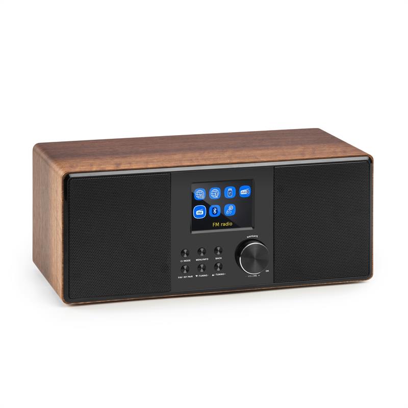 Auna Connect 120, internetové rádio, bluetooth, WLAN, DAB/DAB+, FM, RDS, USB, AUX