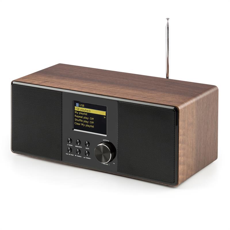 Auna Connect 120, internetové rádio, bluetooth, WLAN, DAB/DAB+, FM, RDS, USB, AUX – Obrázok 5