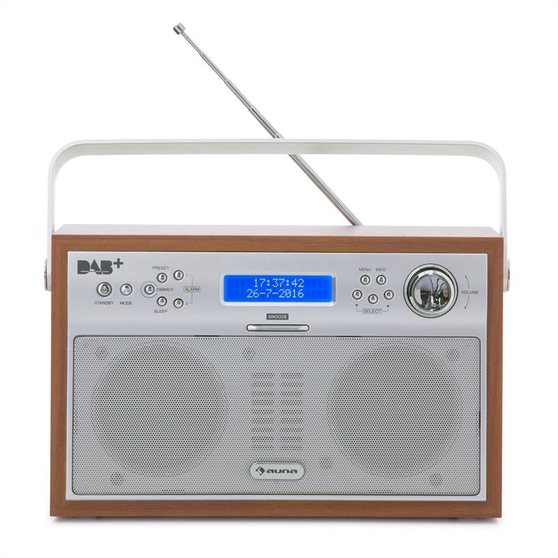 Auna Akkord, orech, digitálne rádio, prenosné, DAB+/PPL-FM, rádio, budík, LED – Obrázok 2