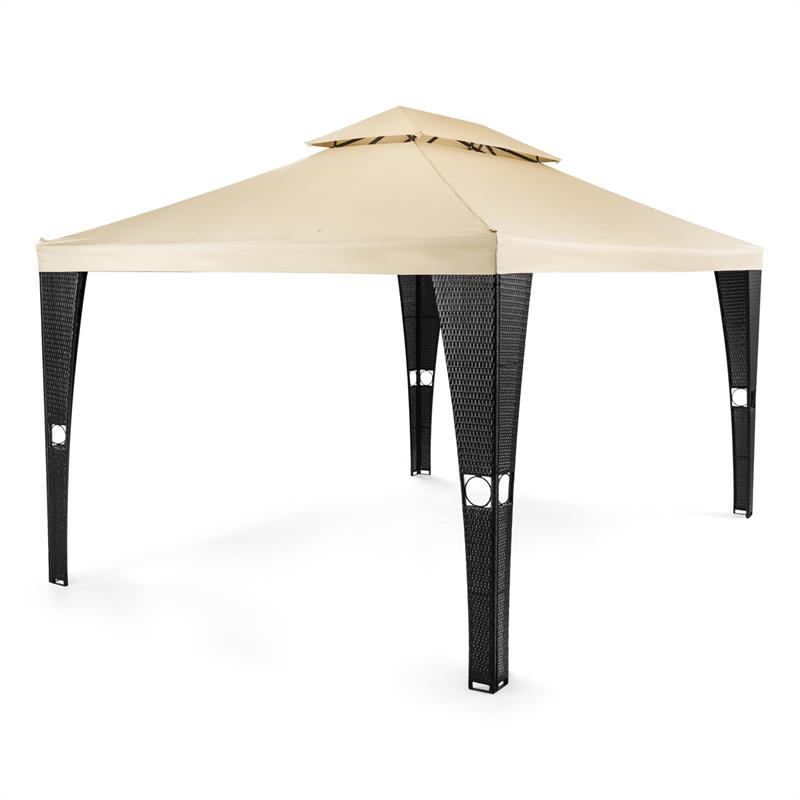 Blumfeldt Avignon, záhradný pavilón, 3 x 4 m, polyratan, polyester, vrátane napínacieho lana