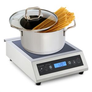 Klarstein Induuk indukčná varná platňa Ø 22 cm 500-3500 W Catering ušľachtilá oceľ