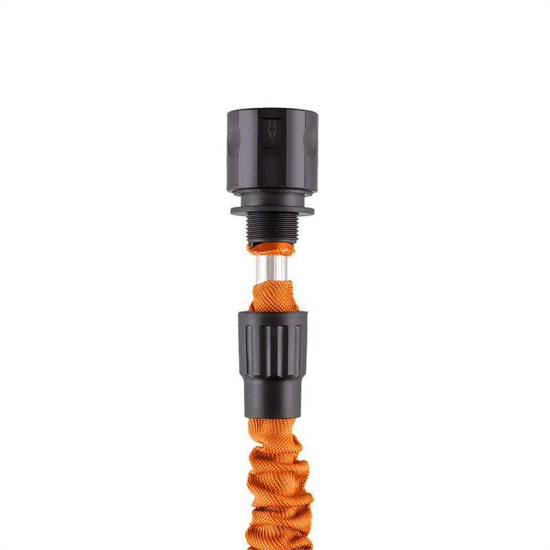 DURAMAXX Water Wizard 22, flexibilná záhradná hadica, 8 funkcií, 22.5 m, oranžová – Obrázok 3