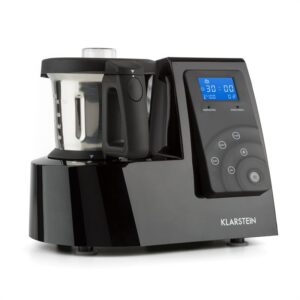 Klarstein Kitchen Hero 9-in-1, čierny, 2 l, 600/1300 W, tepelný kuchynský robot