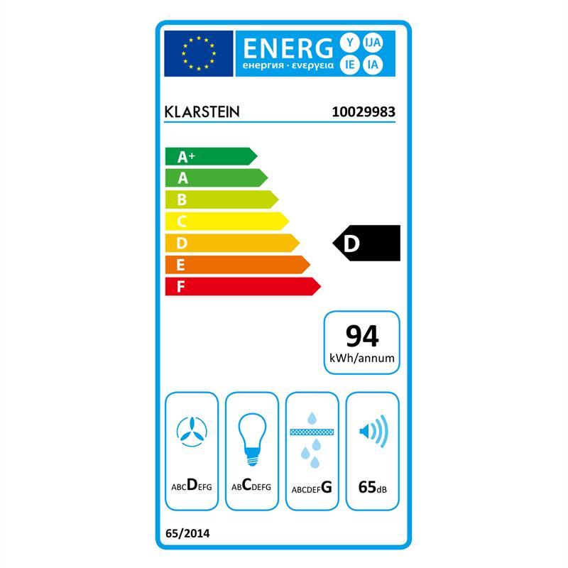Klarstein Garcon, odsávač pár, ušľachtilá oceľ, 90 cm, 590 m³/h, sklo, LED, s voľným priestorom pre hlavu – Obrázok 2