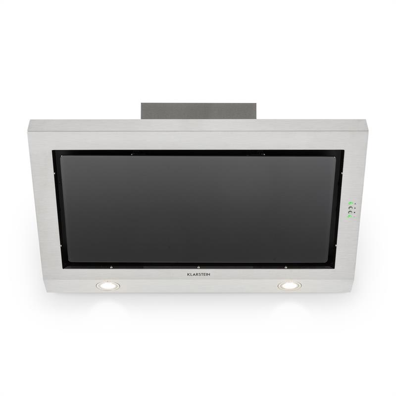Klarstein Garcon, odsávač pár, ušľachtilá oceľ, 90 cm, 590 m³/h, sklo, LED, s voľným priestorom pre hlavu – Obrázok 3