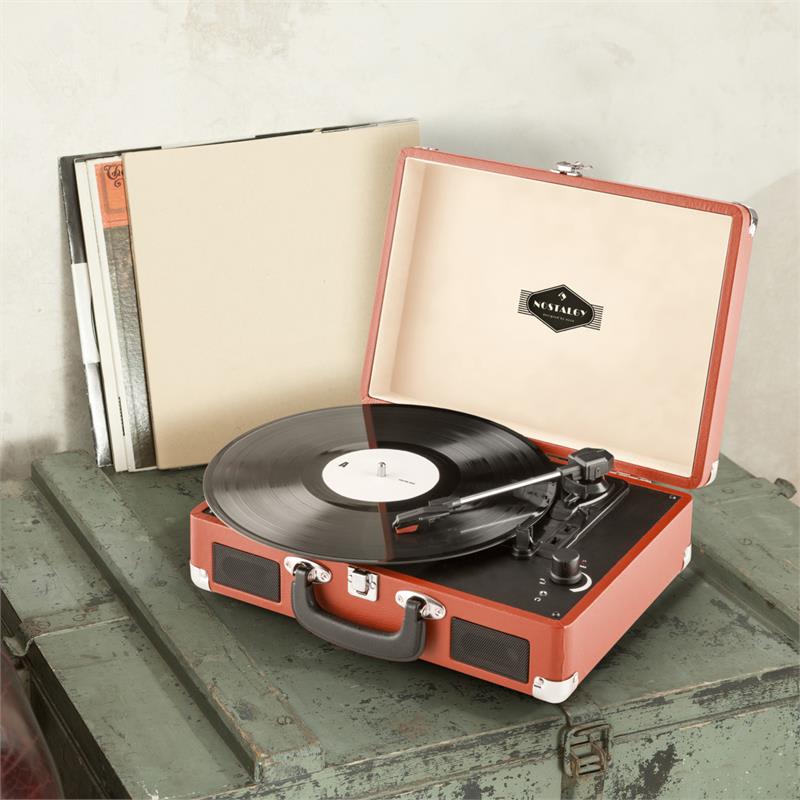 Auna Peggy Sue, červený, retro gramofón, vinyl LP, USB, line out – Obrázok 2