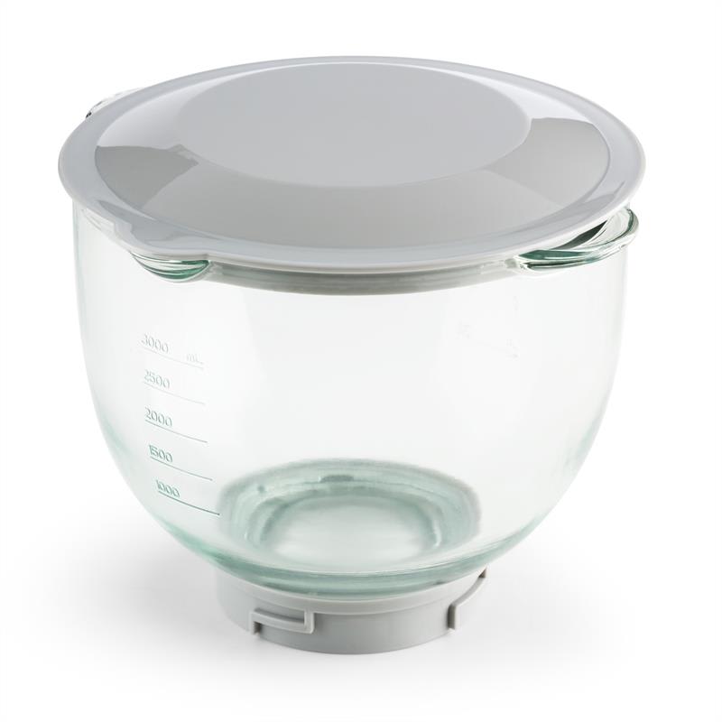Klarstein Allegra Rossa, červený, kuchynský robot, 800 W, 3 l, sklenená misa – Obrázok 4