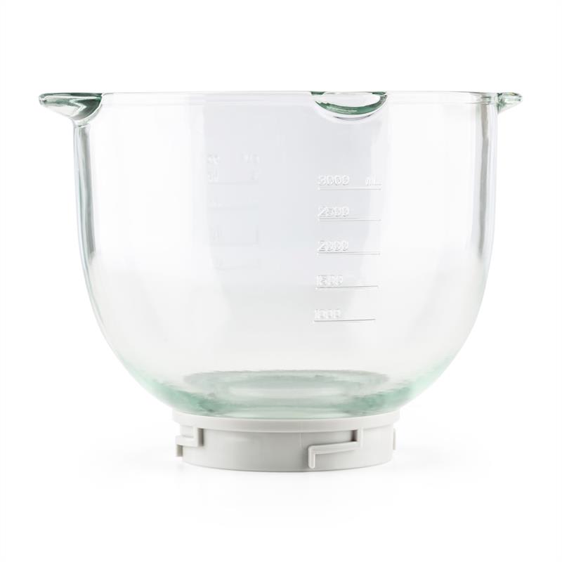 Klarstein Allegra Bowl, sklenená misa, 3 l, príslušenstvo, náhradný diel, kuchynský robot