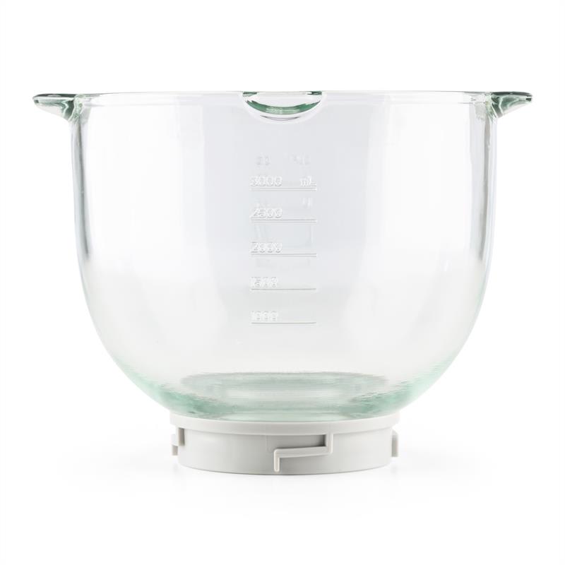 Klarstein Allegra Bowl, sklenená misa, 3 l, príslušenstvo, náhradný diel, kuchynský robot – Obrázok 2