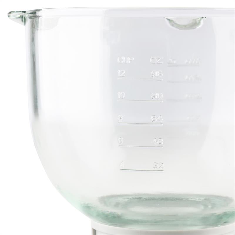 Klarstein Allegra Bowl, sklenená misa, 3 l, príslušenstvo, náhradný diel, kuchynský robot – Obrázok 4