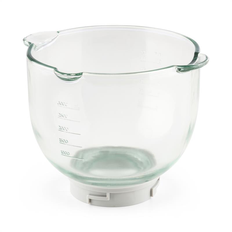 Klarstein Allegra Bowl, sklenená misa, 3 l, príslušenstvo, náhradný diel, kuchynský robot – Obrázok 5