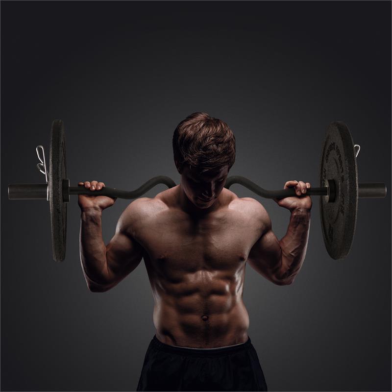Capital Sports Accretor 120 SC Supercurl Bar, lomená činková os, 120 cm, 50 mm, max. 272 kg, oceľ, čierna – Obrázok 2
