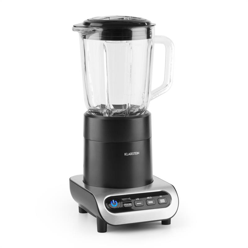 Klarstein Lambada, čierny/kovový, stolný mixér, 650 W, 1,5 l, sklenená nádoba – Obrázok 2
