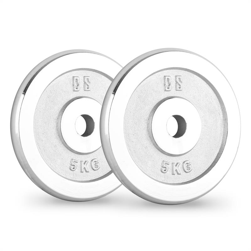 Capital Sports CP 5, závažie na činky, pár, 30 mm, 5 kg, pochrómované, leštené