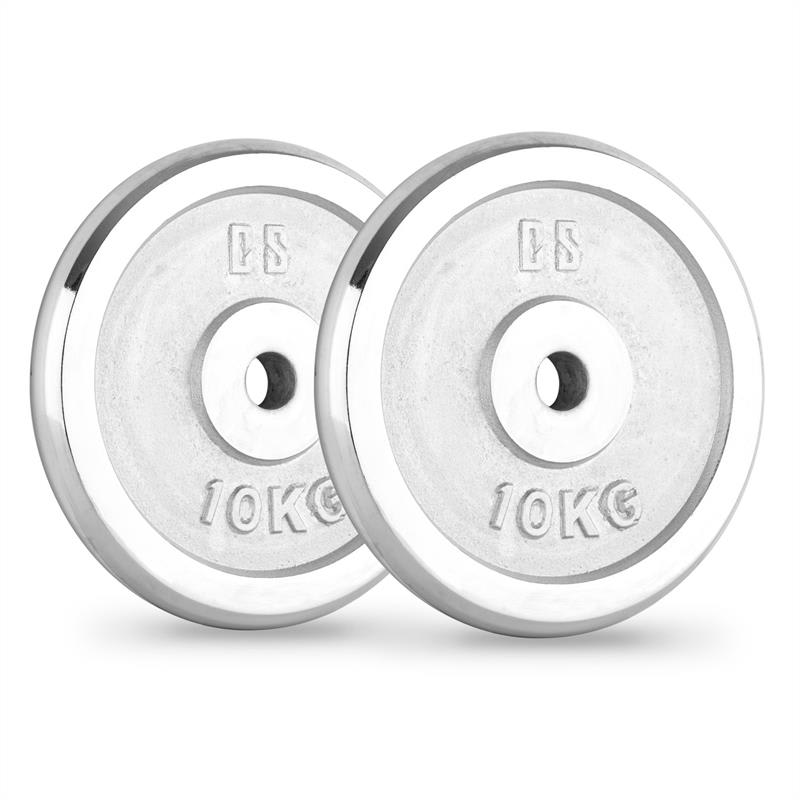 Capital Sports CP 10, závažie na činky, pár, 30 mm, 10 kg, pochrómované, leštené