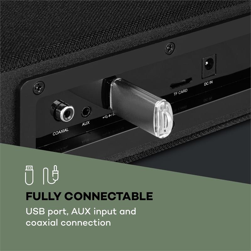 Auna Areal Bar 150, čierna, zvuková lišta, bluetooth, USB, SD, 2 X AUX, vrátane diaľkového ovládača – Obrázok 5