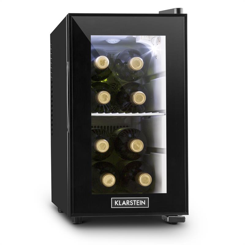 Klarstein Beerlocker S, čierna, mini chladnička, 21 litrov, trieda A+