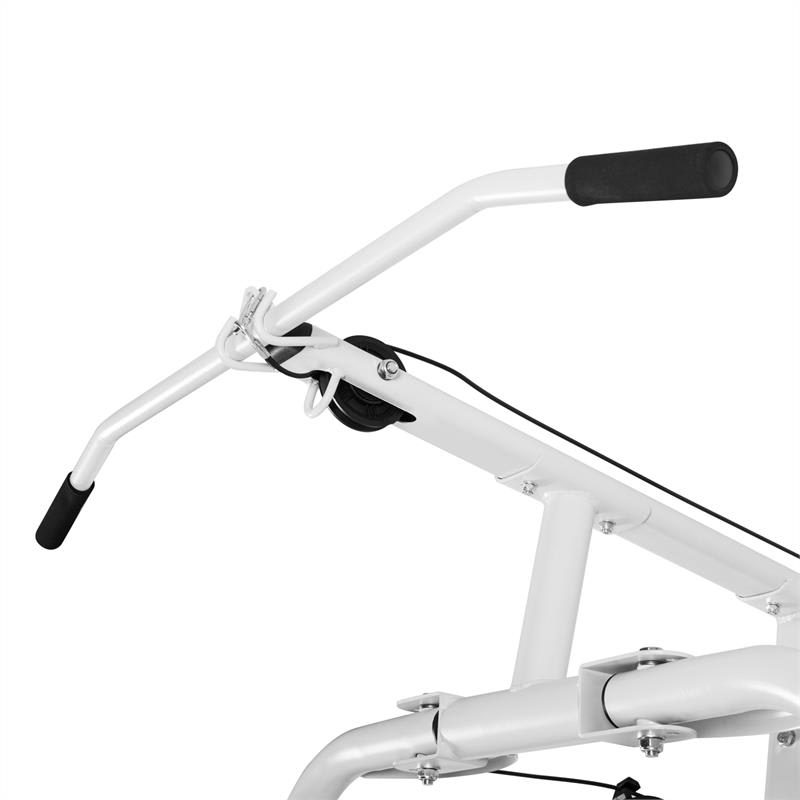 KLARFIT Ultimate Gym 3000, multifunkčná posilňovacia stanica, biela – Obrázok 5