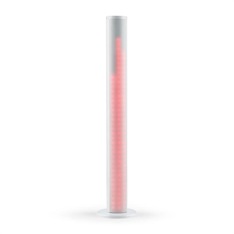 Auna Light Up, biely, vežový reproduktor, 14 W, bluetooth, LED, USB, FM, diaľkový ovládač
