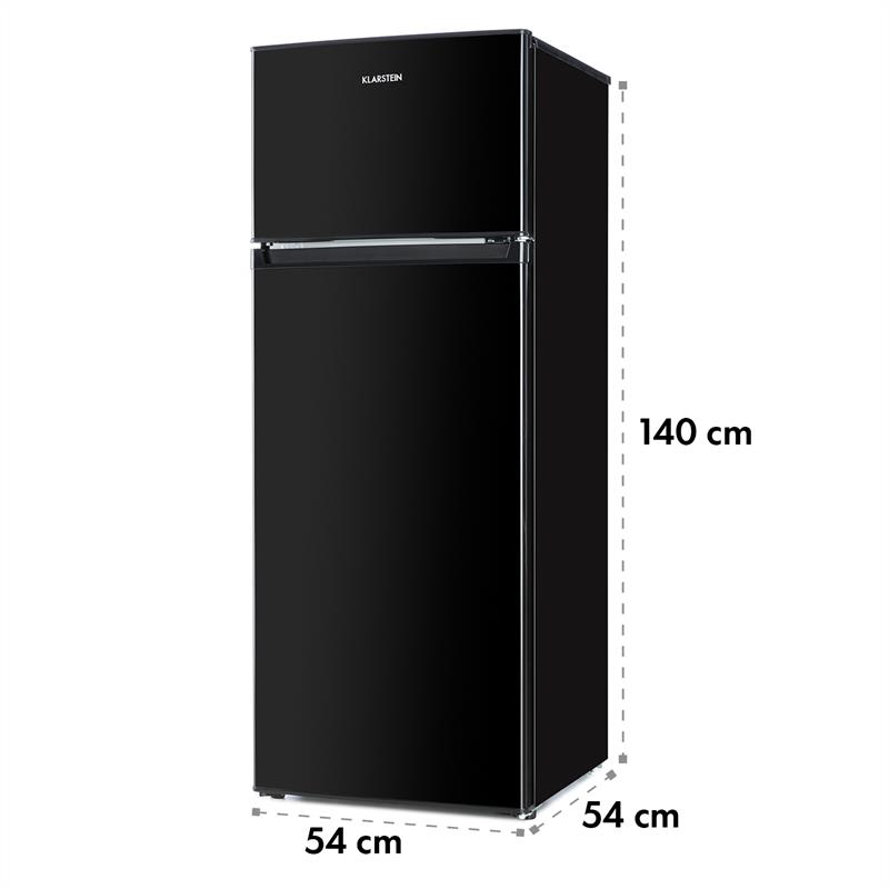 Klarstein Height Cool Black, čierna, kombinácia chladničky s mrazničkou, 171/41 l, 2-dverová, A++ – Obrázok 4