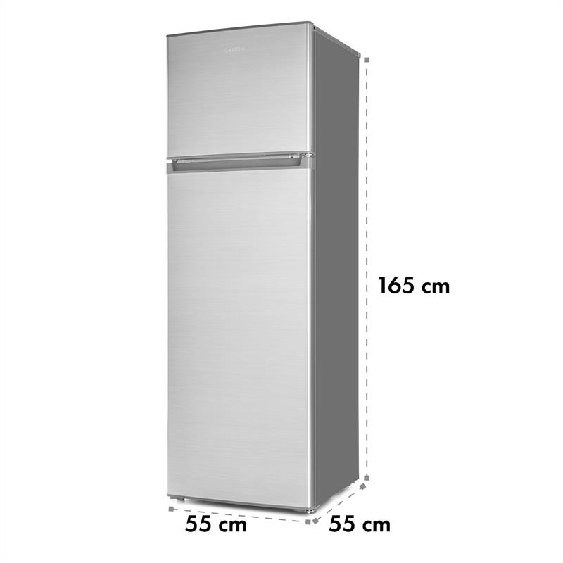 Klarstein Height Cool Silver, strieborná, kombinácia chladničky s mrazničkou, 171/41 l, 2-dverová, A++ – Obrázok 4