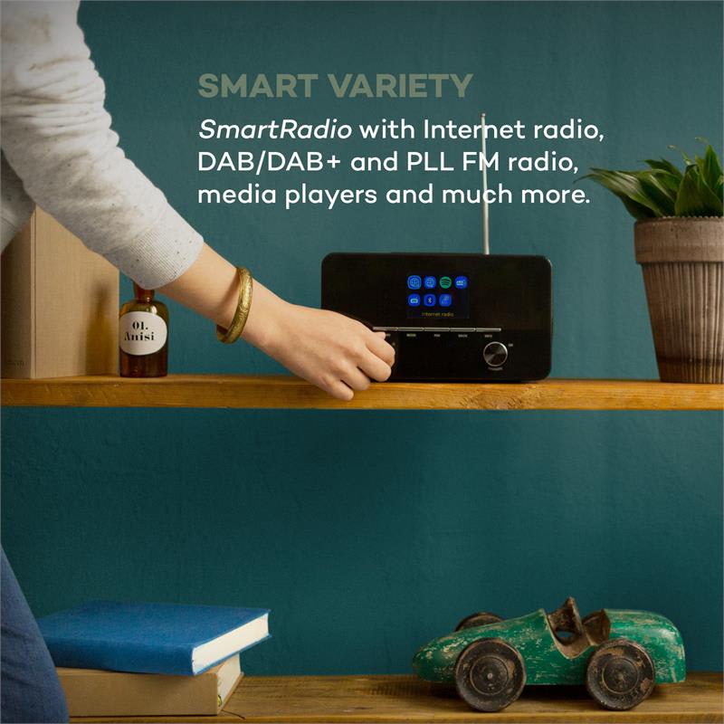 Auna Connect 150 WH 2.1 Internetradio Mediaplayer WiFi LAN USB DAB+ FM RDS AUX – Obrázok 2