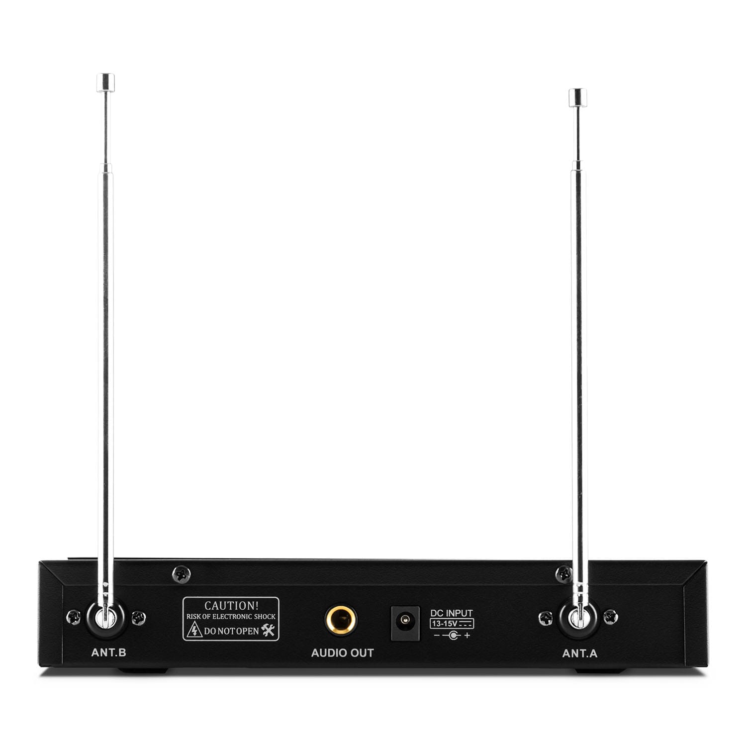 Auna Pro VHF-400 Duo 1, 2-kanálová sada VHF bezdrôtových mikrofónov, 1 x prijímač, 2 x ručný mikrofón – Obrázok 3