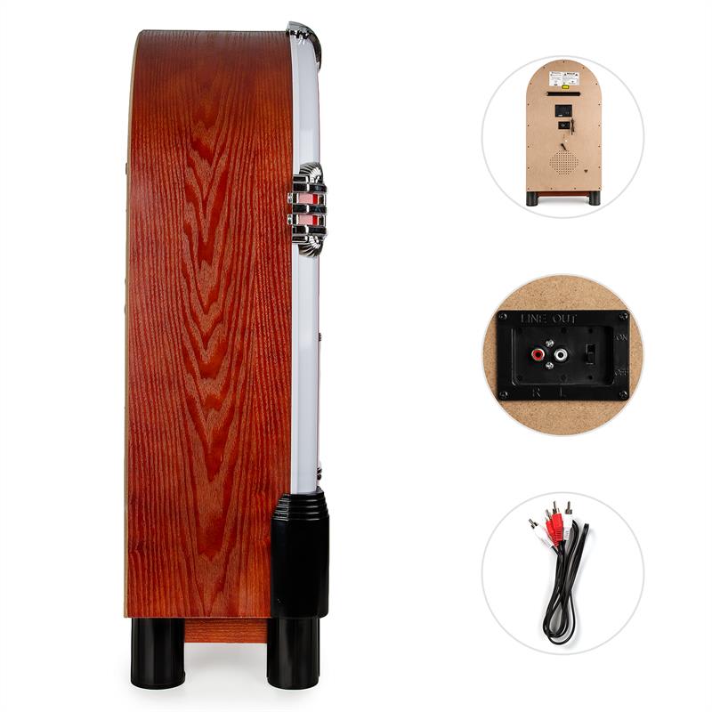Auna Graceland TT, jukebox, bluetooth, phono, CD, USB, SD, MP3, AUX, FM – Obrázok 4